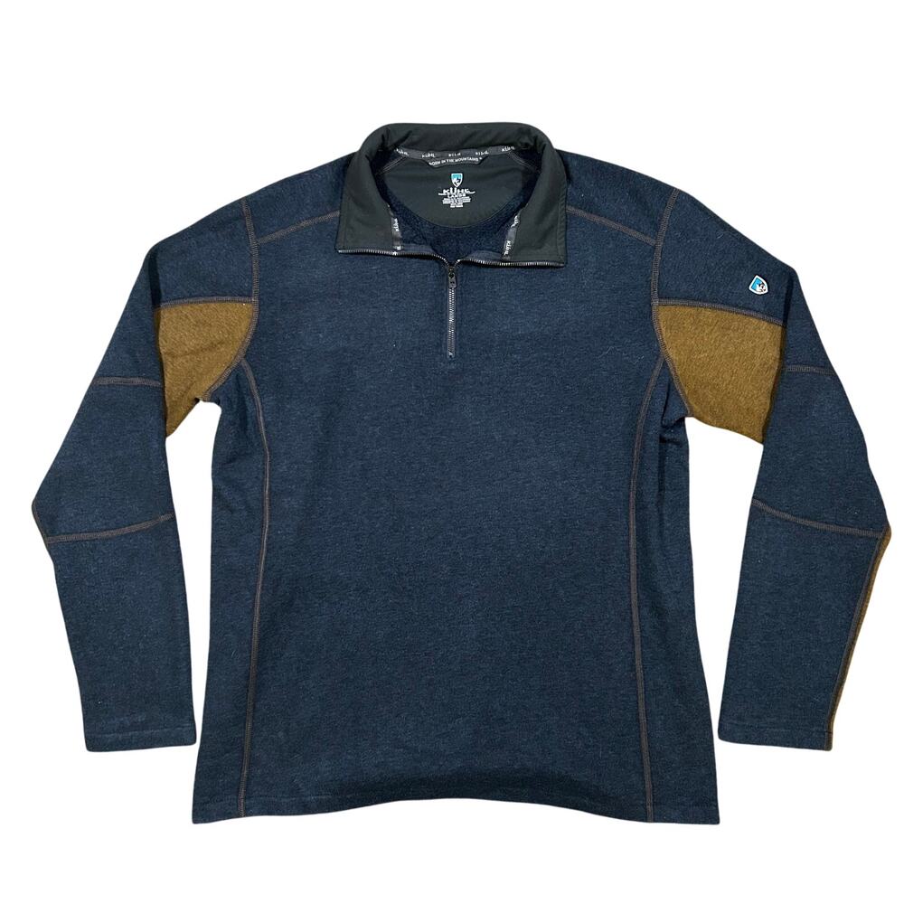 KUHL Revel Quarter Zip Athletic Sweater Performance Outdoors Hiking Men’s Large
